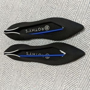 ROTHYS THE POINT BLACK SOLID SHOES